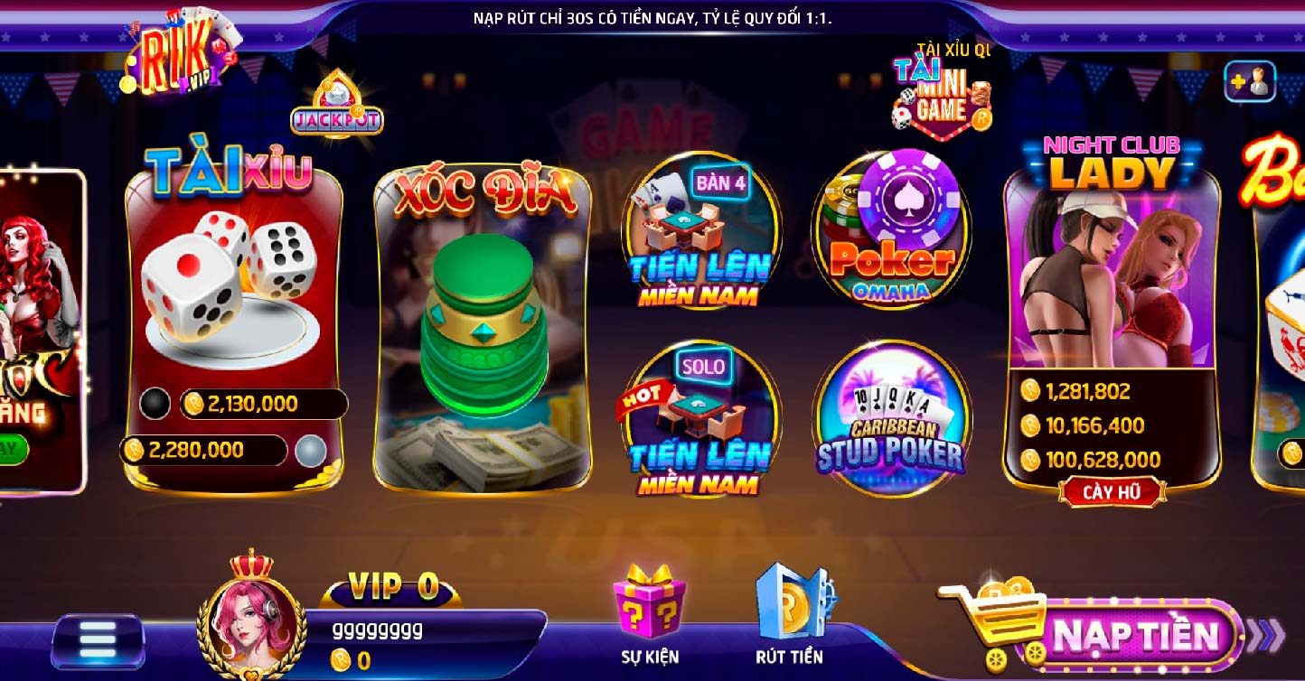 Giới thiệu về thể loại nổ hũ tại cổng game Rikvip